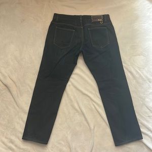 Prada dark tapered waist jeans 34x30